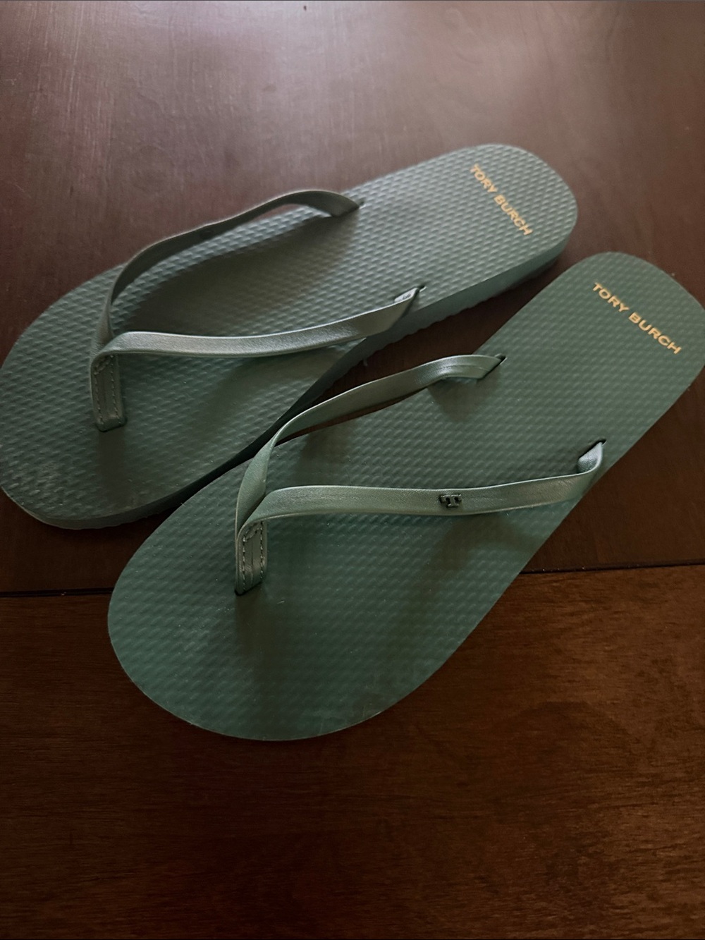Tory Burch Seafoam Green Thong Sandals